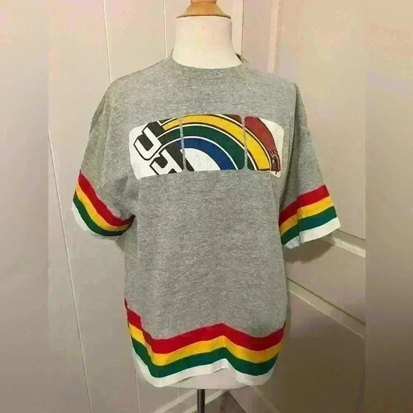 Vintage Starter UH Manoa Tee T-Shirt with custom sleeves Large - Picture 1 of 6
